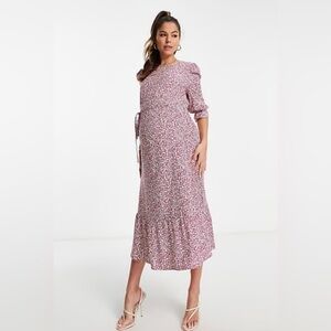 Nobody’s Child Maternity Selena Ditzy Print Dress Pink Size 14